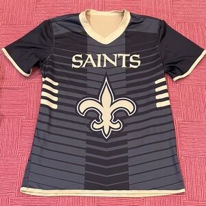NFL Saints reversible flag football jersey youth XL Jersey - Black and gold
